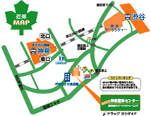 渋谷神泉整体センター地図